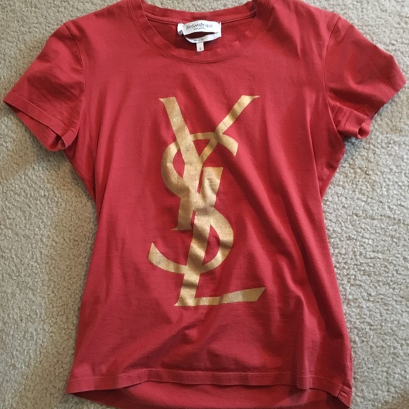 ysl gold shirt